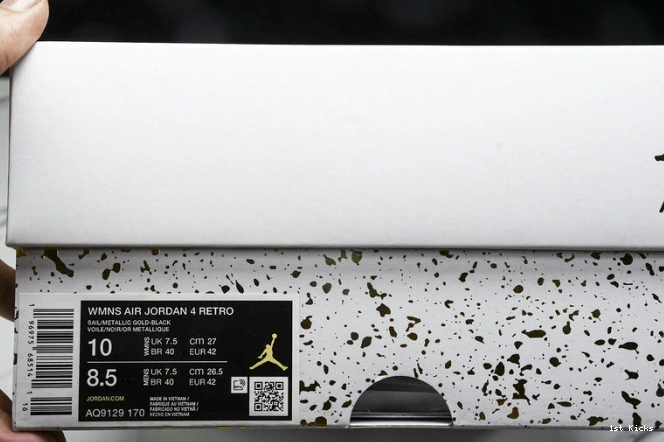 Jordan Retro Gold AQ9129-170 4 Metallic 0716